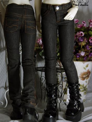 BJD Clothes Black Gray Jean...