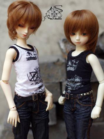 BJD Clothes Boy Black/White...