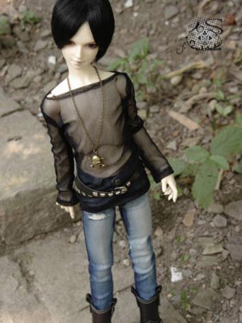 BJD Clothes Boy Flat Collar...