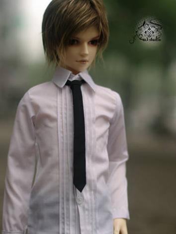 BJD Clothes Boy White Shirt...