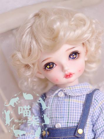 BJD Wig Boy/Girl Gold/Brown/Orange Short Curly Hair for SD/MSD/YSD Size Ball-jointed Doll