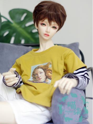 BJD Clothes Boy Yellow/Whit...