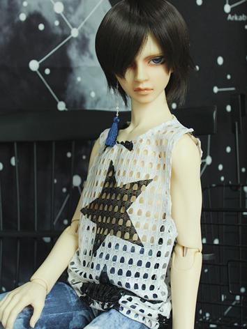 BJD Clothes Boy White Vest ...