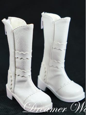 BJD 1/3 1/4 Shoes Boy White...