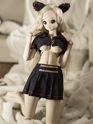BJD Clothes Girl Sailor Outfit Suit Set for MSD/DDS/DDL/DDDY Ball-jointed Doll