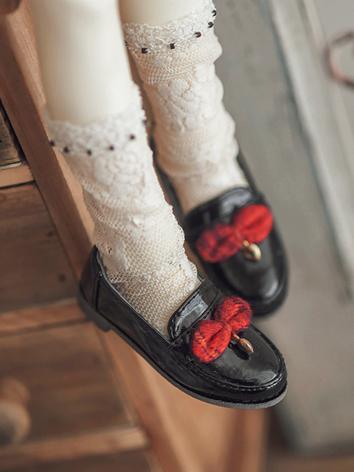 BJD Shoes Gray/White/Pink/Black/Red Sweet Girl Shoes for MSD/YOSD Ball-jointed Doll