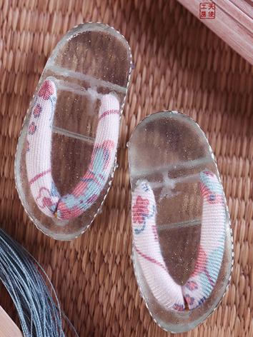 Bjd Shoes 1/4 Kid Blue Sky Color Sakura Geta SH416066 for MSD Size Ball-jointed Doll