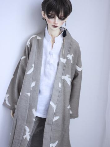 BJD Outfit 1/3 1/4 70cm Boy/Girl Long Cardigan Shirt Coat for MSD/SD/70cm Size Ball-jointed Doll