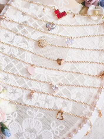BJD Accessaries Decoration  Heart Zircon  Necklace for SD/MSD/YOSD Ball-jointed doll 