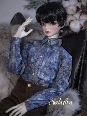 BJD Clothes Boy Blue Shirt ...