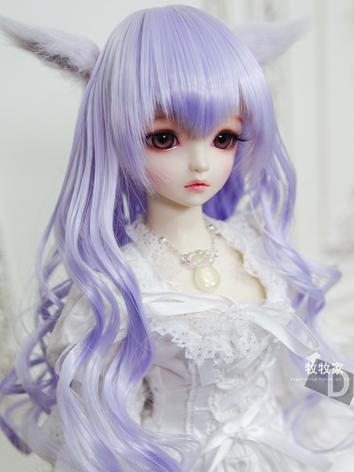 BJD Wig Girl/Boy Purple Lon...