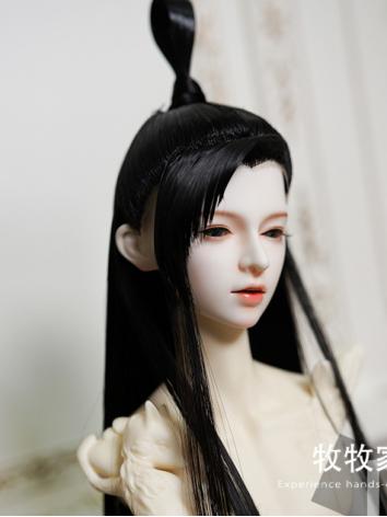 BJD Wig Girl/Boy Black Long...