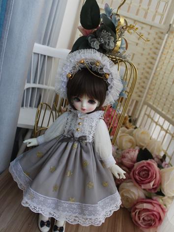 BJD Clothes Girl Gray  Dres...