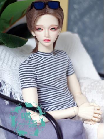 BJD Clothes Boy Black and W...