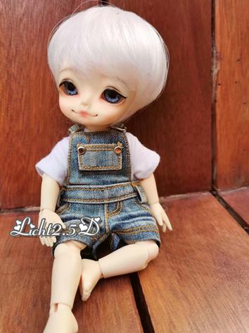 BJD Wig Girl/Boy Milk White...