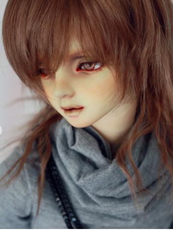 BJD Wig Boy Gold/Purple/Bro...