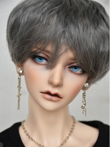 BJD Boy Wig Gray Short Hair...