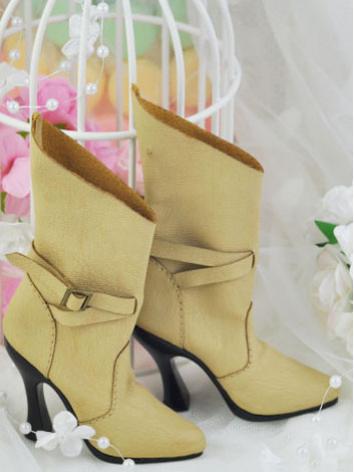 Bjd Girl/Female Light tan/Brown/Brownness/Black  Boots High-heel Shoes for SD size Ball-jointed Doll