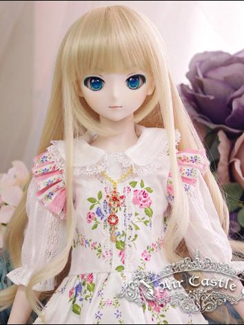 BJD Wig Girl Golden/Pink/Green/Brown/White/Purple Long Curly Hair for SD Size Ball-jointed Doll