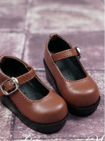 BJD Shoes Girl/Boy Brown/Wh...