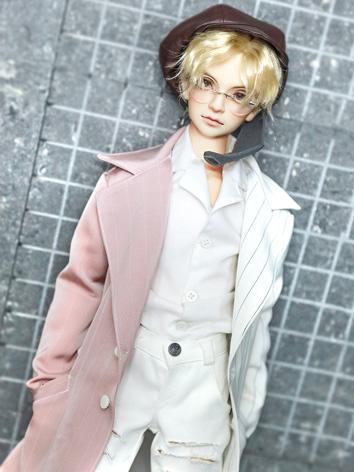 BJD Clothes Boy White&Pink ...