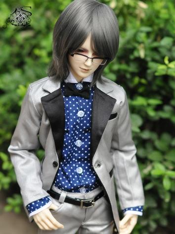 BJD Clothes Boy Silver Busi...