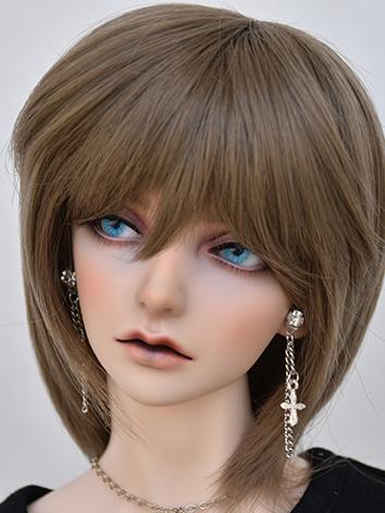 BJD Girl Wig Brown Short St...