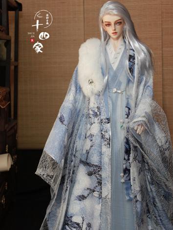 BJD Clothes Blue&White Anci...