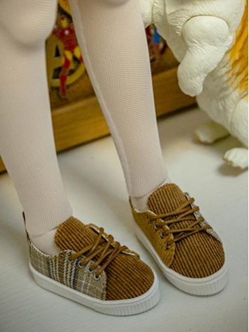 BJD Shoes Khaki/Red/Blue/Black Flat Shoes for MSD/YOSD size Ball-jointed doll