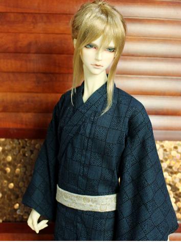 BJD Clothes Boy Blue Yukata...