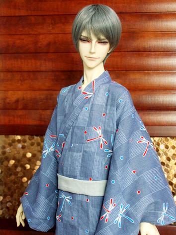 BJD Clothes Boy Blue Yukata...