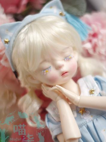 BJD Wig Girl Beige Wig Hair...