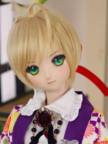 BJD Wig Girl Gold Hair for ...