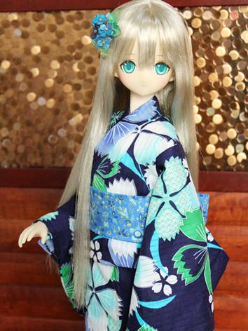 BJD Clothes Girl Blue Print...