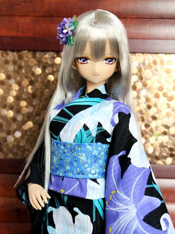 BJD Clothes Girl Blue Print...