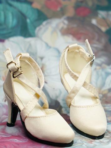 BJD Shoes Girl Black/Red/bl...