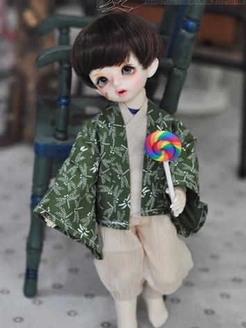 BJD Clothes Boy Green Kimon...