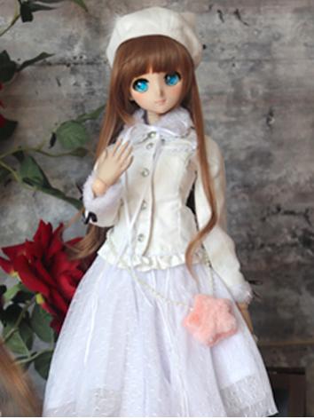 BJD Clothes Girl White Coat...