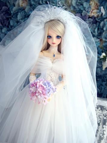 BJD Clothes Girl White Wedd...