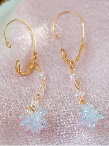 BJD Accessaries White Earrings X188 Decoration for SD Ball-jointed doll