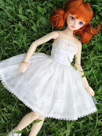 BJD Clothes Girl White Tee ...