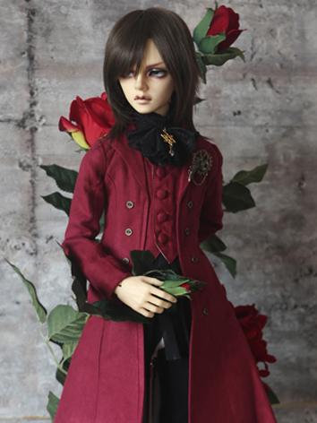 BJD Clothes Boy Black/Red K...