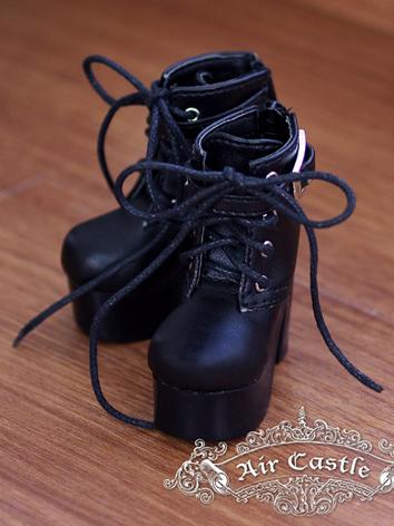 Bjd 1/4 Girl Shoes Black/Wh...