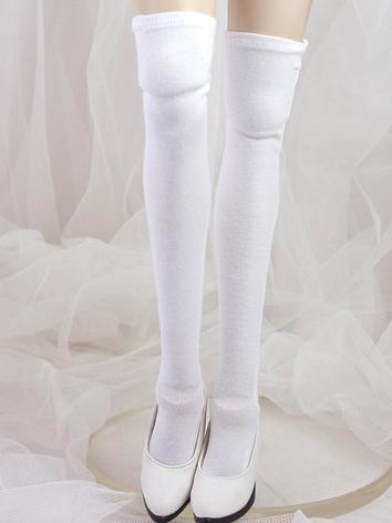 Bjd Socks Girl Lady White/B...