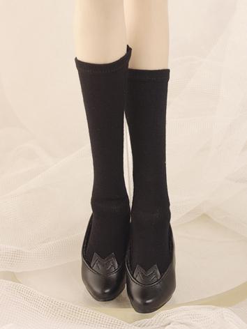 Bjd Socks Girl Lady Black S...