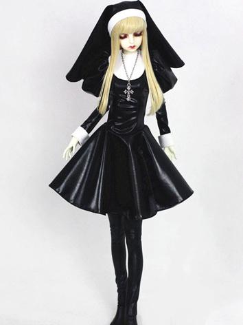 Bjd Clothes Girl Black Long...