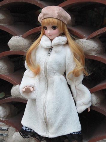 1/3 Girl Clothes White Coat...