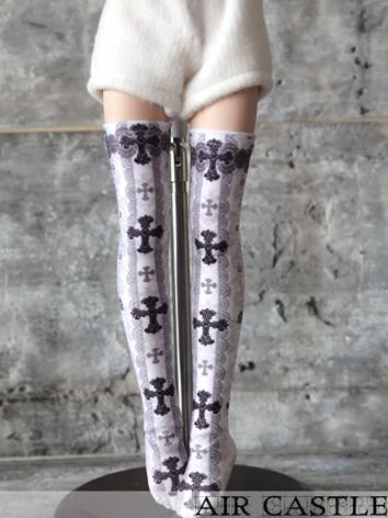 Bjd Socks Girl Lady Printed High Stockings for MSD/MDD Ball-jointed Doll