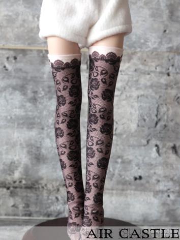 Bjd Socks Girl Lady Printed High Stockings for MSD/MDD Ball-jointed Doll