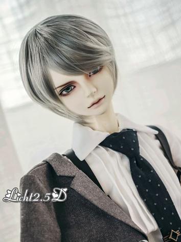 BJD Wig Boy Silver Short Ha...